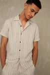 BALDER | LINEN STRIPE RED