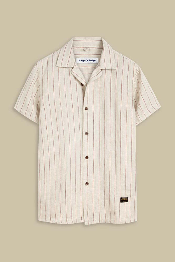 BALDER | LINEN STRIPE RED