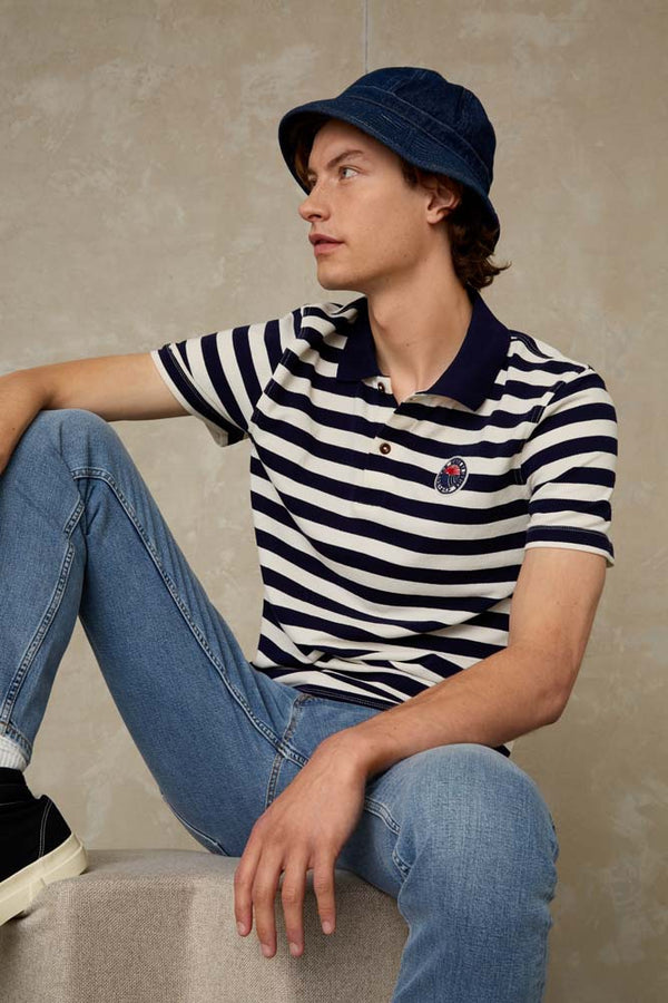 CHOKEI | NAVY STRIPE FUJI BADGE