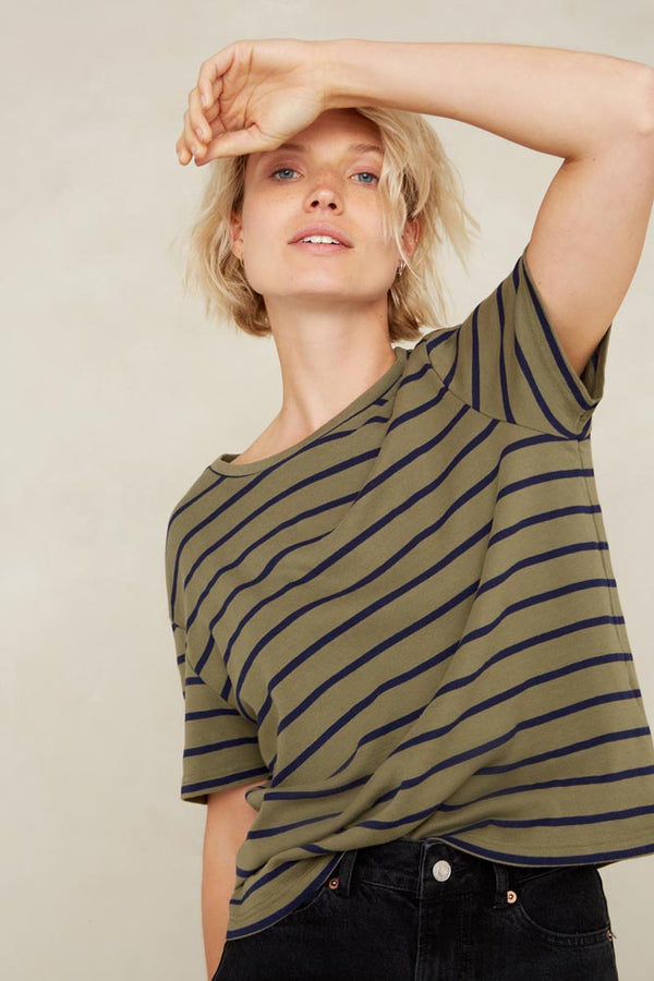 AMABEL | BRETON STRIPE LEAF GREEN