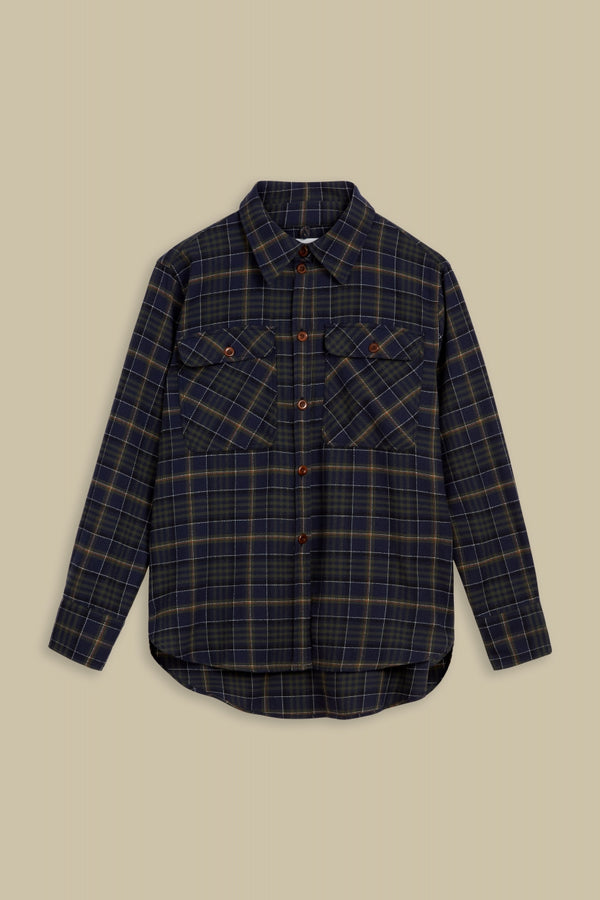 CHARLENE | BRUSHED DEEP FOREST CHECK