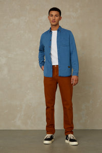 ENDA POCKET | INDIGO STRUCTURE TENCEL