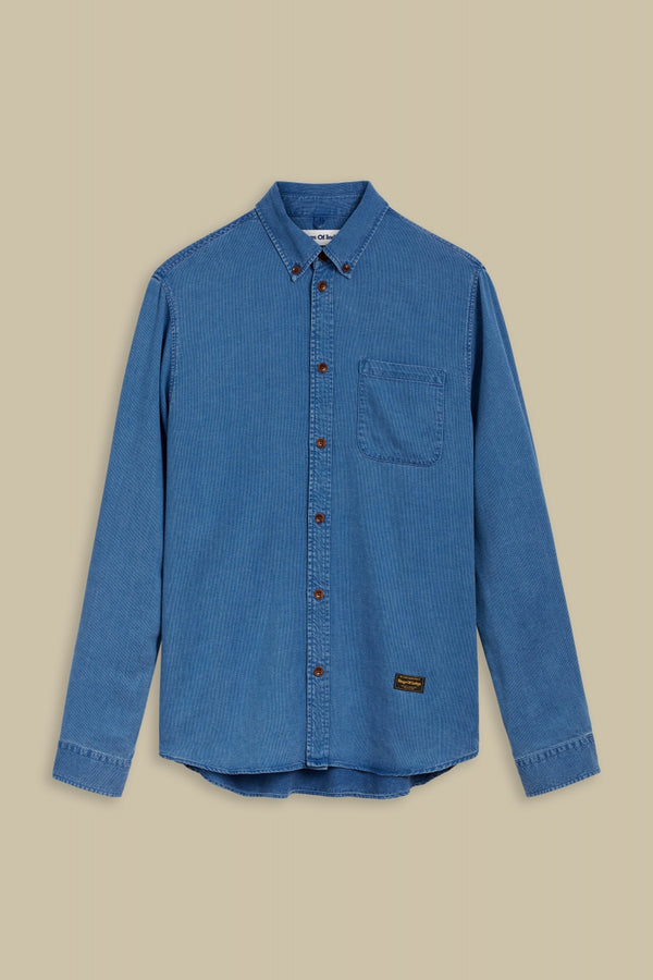 ENDA POCKET | INDIGO STRUCTURE TENCEL